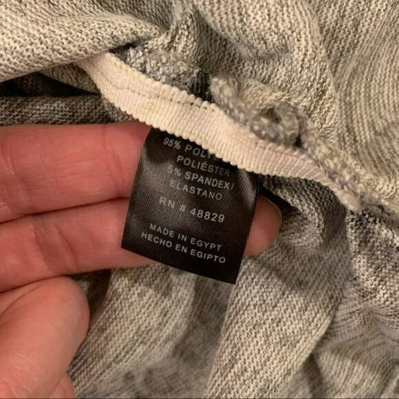 Rouge collection women’s gray lightweight hooded shirt with ruched sided blessed - Picture 5 of 6